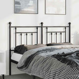 Metal Replace Headboard Black 150 cm 353571