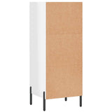 Sideboard High Gloss White 34.5x32.5x90 cm Engineered Wood 828742