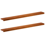 Window Sills 2 pcs Brown 160 x 15 x 2 cm Solid Oak Wood 42049975