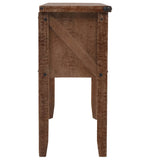 Console Table Solid Fir Wood 131x35.5x75 cm Brown 246121