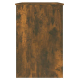Desk Smoked Oak 100x50x76 cm Engineered Wood 815486