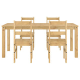 5 Piece Dining Set Panama Solid Wood Pine 3345188