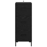 Sideboard Black Oak 34.5 x 34 x 90 cm Engineered Wood 881560