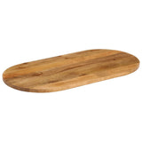 Table Top 120x50x2.5 cm Oval Solid Wood Mango 370148