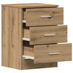 ZNTS Bedside Cabinet Artisan Oak 38x35x55 cm Engineered Wood 861126