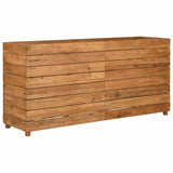 Raised Bed 150x40x72 cm Recycled Teak Wood and Steel 47429