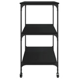 Kitchen Trolley Black 102x50x95 cm Engineered Wood 842321