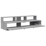 Studio Desk Grey Sonoma 130 x 42.5 x 36 cm Engineered Wood 8006729