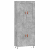 Highboard Concrete Grey 69,5x34x180 cm Engineered Wood 3199533