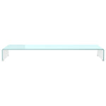 ZNTS TV Stand/Monitor Riser Glass Green 110x30x13 cm 244148