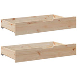 Daybed with Drawers without Mattress 90x190 cm Single Solid Wood 3302124