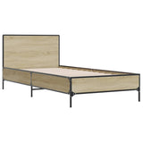 Bed Frame without Mattress Sonoma Oak 75x190 cm Small Single 845558