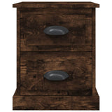 Bedside Cabinets 2 pcs Smoked Oak 39x39x47.5 cm Engineered Wood 816155