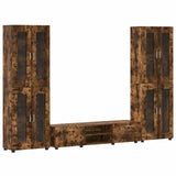 TV Cabinet Set FLORIN 3 pcs Smoked Oak Engineered Wood 3397989