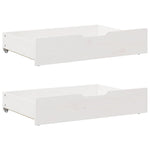 Bed Frame without Mattress White 120x190 cm Small Double Solid Wood Pine 3301677