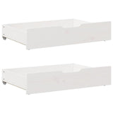 Bed Frame without Mattress White 120x190 cm Small Double Solid Wood Pine 3301677