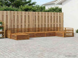 Outdoor Sofa Set 7 pcs Natural 3383627
