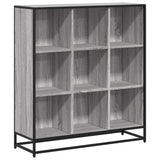 Bookcase Grey Sonoma 97.5x33x107.5 cm Engineered Wood and Metal 3300863