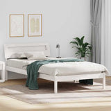 Bed Frame with Headboard White 80 x 200 cm Solid Pine Wood 872798