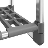 3-Tier Clothes Rack Silver 59x29x192 cm Aluminium 344385