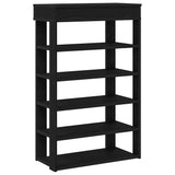 Shoe Rack Black 60x30x98 cm Engineered Wood 859924
