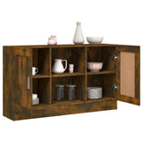 Sideboard Smoked Oak 120x30.5x70 cm Engineered Wood 815624