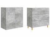 Cabinet Set 2 pcs 66 x 34.5 x 90 cm Engineered Wood 3416559