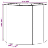 Planter Silver 60 x 60 x 50 cm Stainless Steel 883763