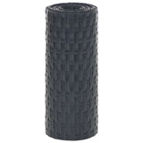Balcony Screens 10 pcs Anthracite 255x19 cm Poly Rattan 156311
