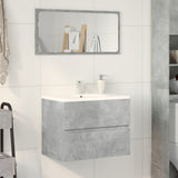 Bathroom Cabinet Concrete Grey 60x38.5x45 cm Engineered Wood 856242