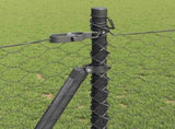 Welded Wire Fence with Concrete Base 100 x 1 m 3353731