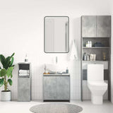 Bathroom Cabinet Concrete Grey 60x33x61 cm Engineered Wood 802646