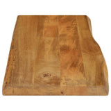Table Top 100x40x2.5 cm Live Edge Solid Wood Mango 370756