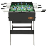 Folding Football Table 121x61x80 cm Black 91938
