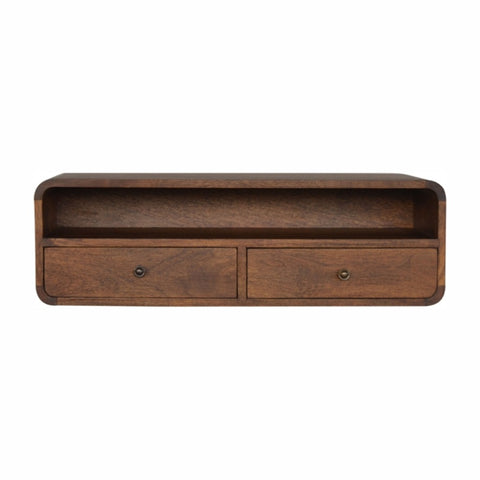 Floating Chestnut Open Console IN1229