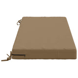 2-Piece Bench Cushions SOEST 2 pcs 100% Polyester Taupe 950235