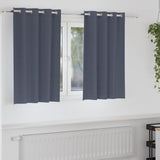 Blackout Curtains with Rings 2 pcs Anthracite 140 x 140 cm 4107338