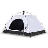 Camping Tent 3-Person White Blackout Fabric Quick Release 4004168