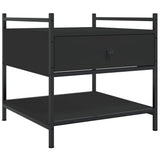 Coffee Table Black 50x50x50 cm Engineered Wood 833965