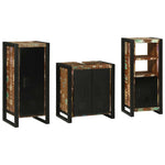 Bathroom Furniture Set 3 pcs Multicolour Solid Reclaimed Wood 3305631