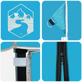 Canopy Tent Manual Blue 243 x 243 x 251 cm Fabric 42007380