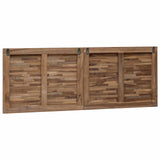 Bed Headboard Natural Solid Teak Wood 42024573
