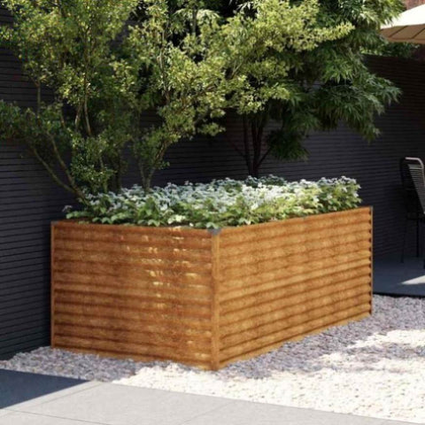 Garden Raised Bed 196x100x69 cm Corten Steel 152003