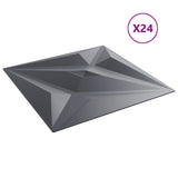 Wall Panels 24 pcs Grey 50x50 cm XPS 6 m Star 4100069