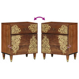 Bedside Cabinet with Door Honey Brown 50 x 33 x 60 cm 4018744