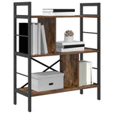Bookshelf Smoked Oak 75 x 30 x 91 cm Engineered Wood 883972