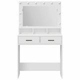Dressing Table White 79 x 41 x 135 cm Engineered Wood 865082