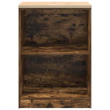 Garage Storage Cabinet Smoked Oak 60x51x85 cm Solid Wood Pine 860548
