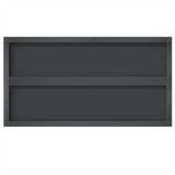 Wall Shelves 2 pcs 75x40 cm Black Stainless Steel 30290