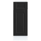 Kitchen Base Cabinet Porto Black Engineered Wood 853938